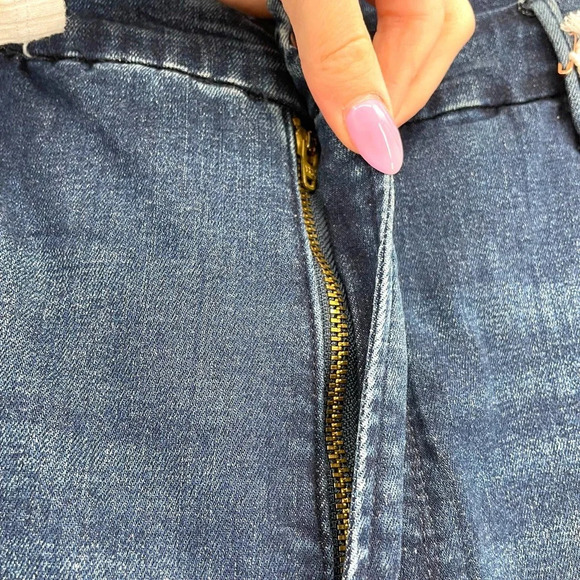 Good American Good Legs Raw Hem Skinny Jeans In Blue653 Plus Size 24 - Picture 4 of 12